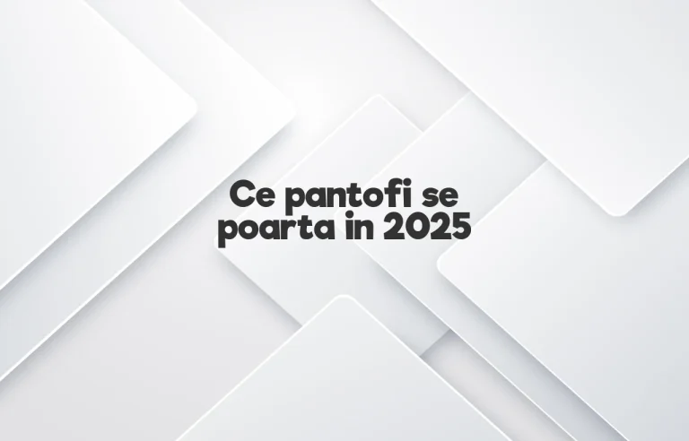 ce pantofi se poarta in 2025
