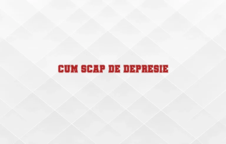 cum scap de depresie