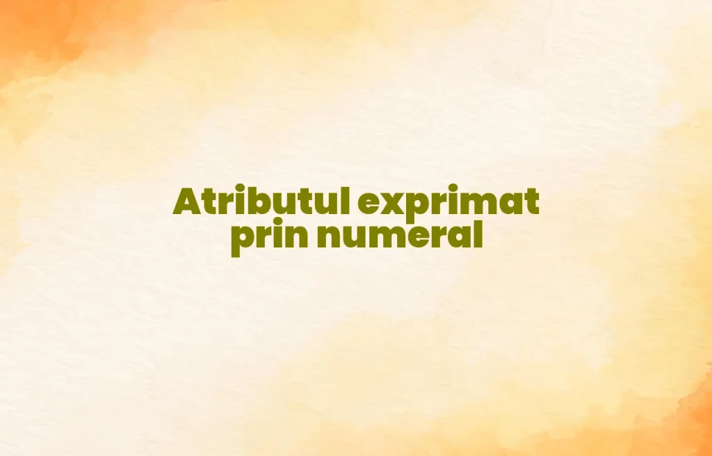 atribut numeral